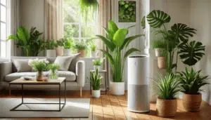 Purificadores de aire y Plantas de interior